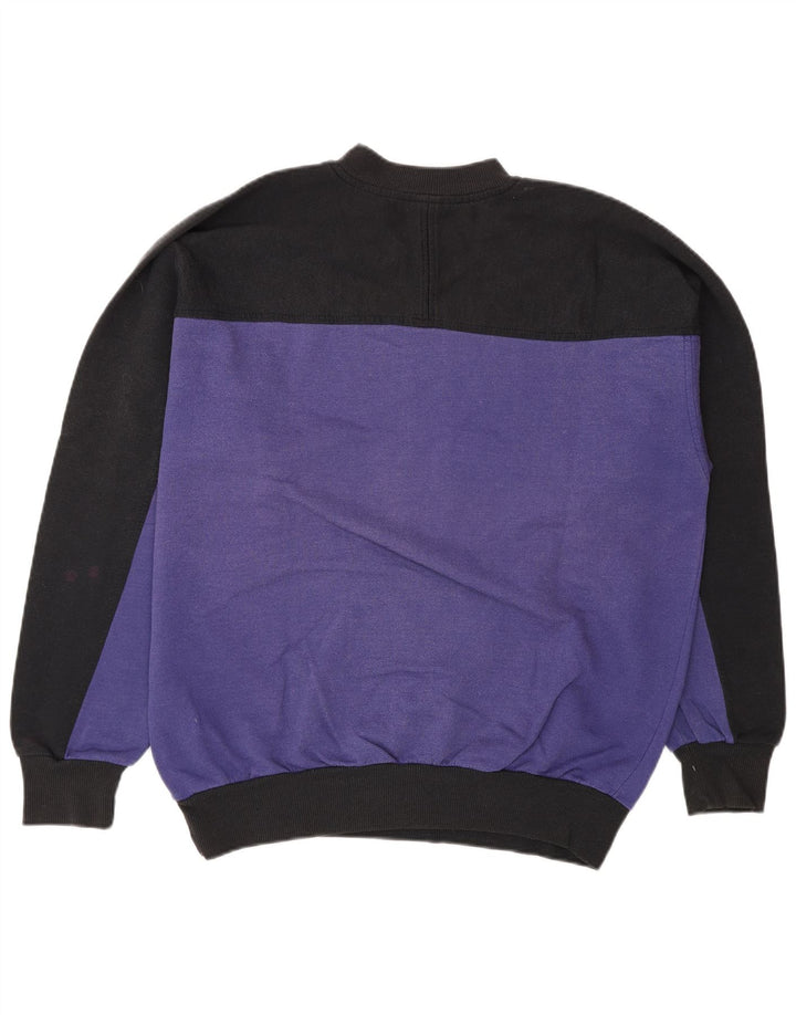 Puma Mens Graphic Sweatshirt Jumper Large Purple Colourblock