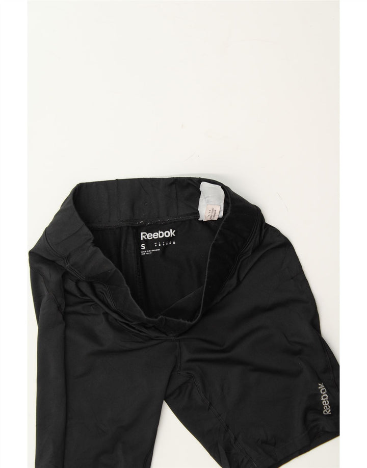 REEBOK Mens Sport Shorts Small Black Polyester Vintage Reebok and Second-Hand Reebok from Messina Hembry 