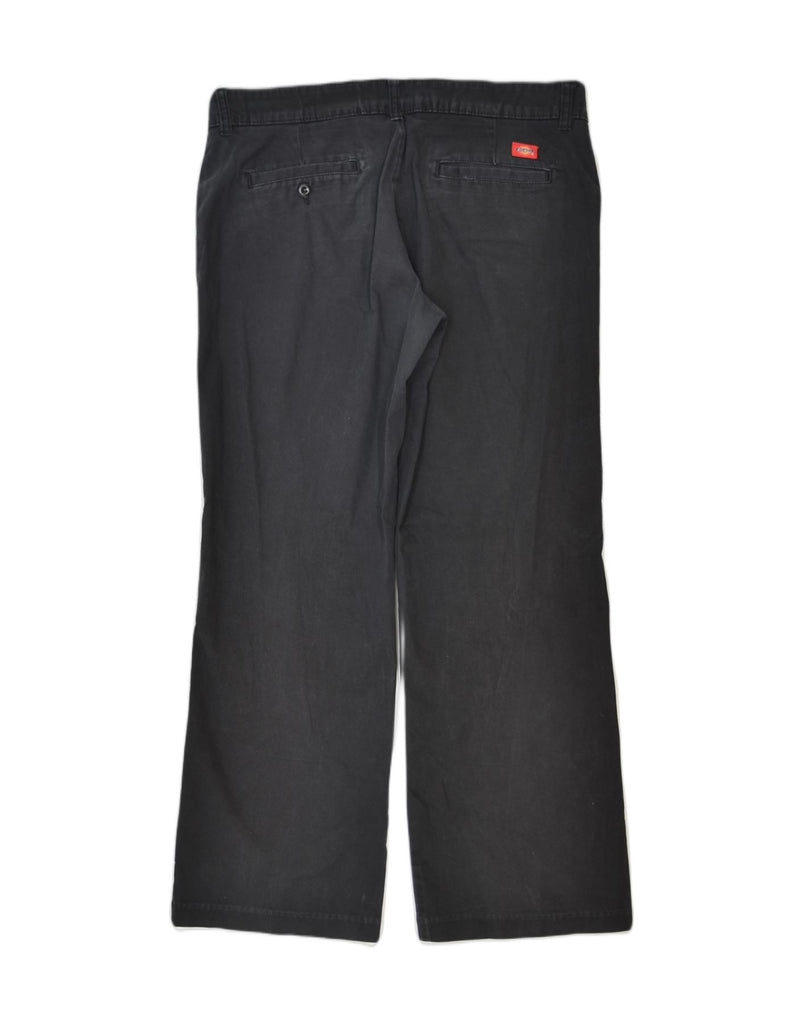 DICKIES Womens Straight Chino Trousers US 10 Large W36 L28 Black Classic | Vintage | Thrift | Second-Hand | Used Clothing | Messina Hembry 