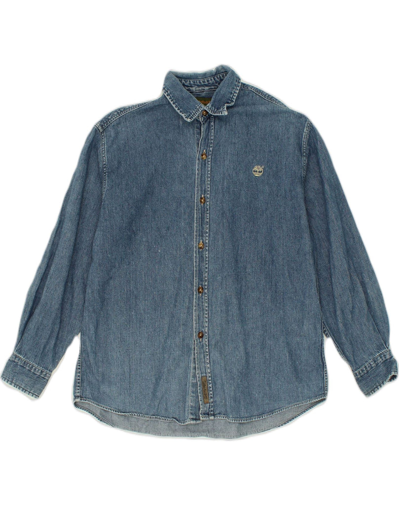 TIMBERLAND Boys Denim Shirt 11-12 Years Blue Cotton | Vintage Timberland | Thrift | Second-Hand Timberland | Used Clothing | Messina Hembry 