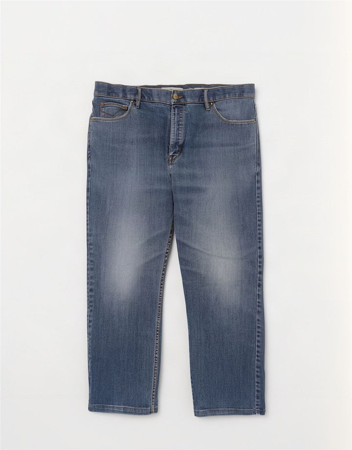 Marks & Spencer Mens Regular Cropped Jeans W38 L25 Blue Cotton