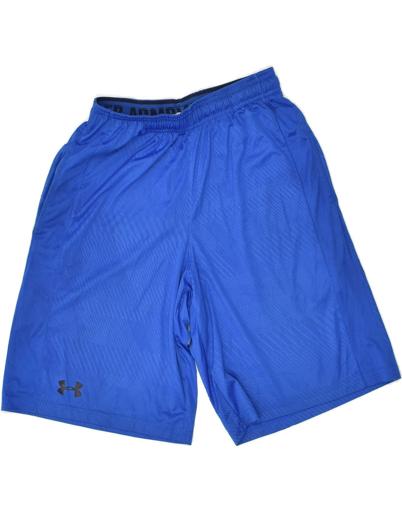 UNDER ARMOUR Mens Sport Shorts Small Blue Polyester | Vintage Under Armour | Thrift | Second-Hand Under Armour | Used Clothing | Messina Hembry 