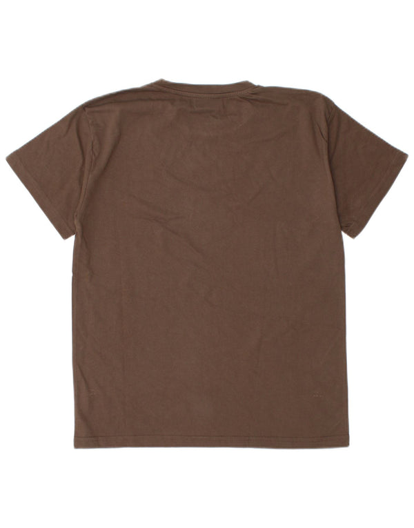 Billabong Boys Graphic T-Shirt Top 13-14 Years Small Brown Cotton