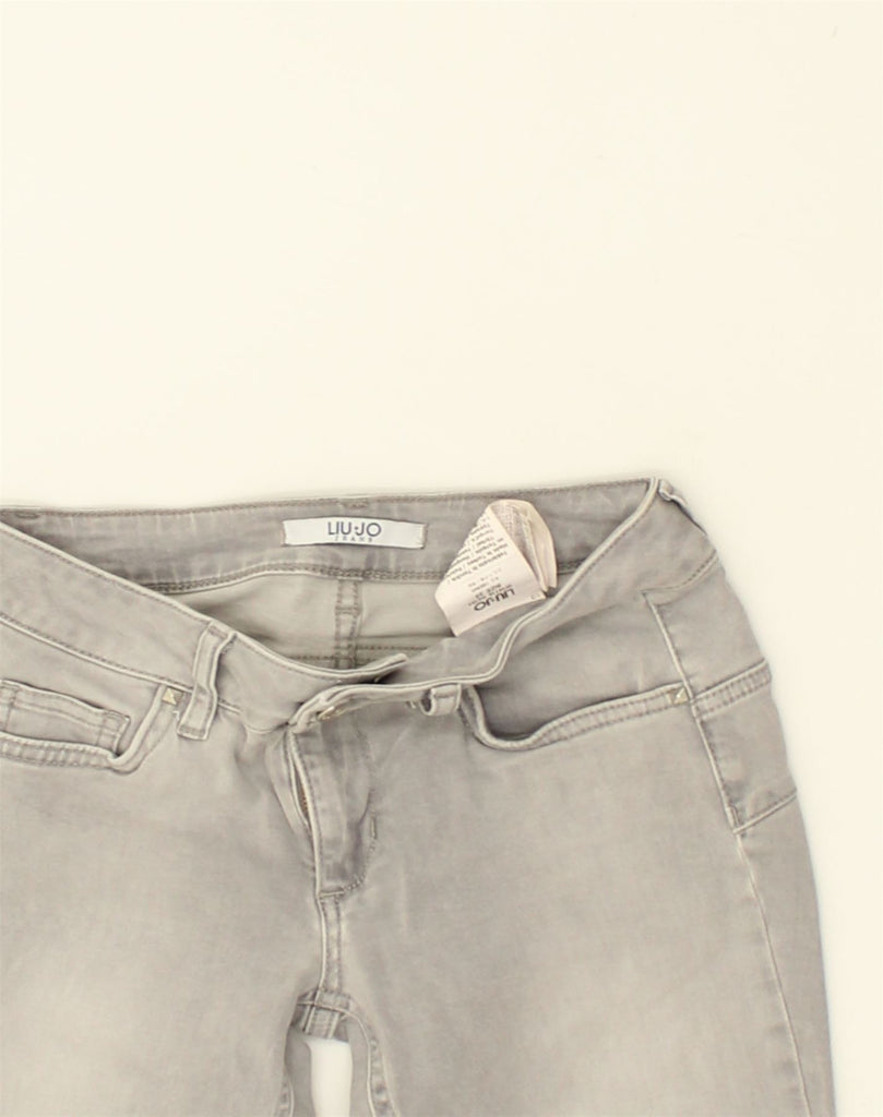 LIU JO Womens Slim Jeans W25 L30 Grey Cotton | Vintage Liu Jo | Thrift | Second-Hand Liu Jo | Used Clothing | Messina Hembry 