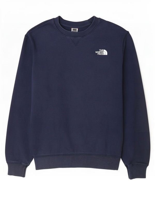 The North Face Mens Sweatshirt Jumper Large Navy Blue Cotton