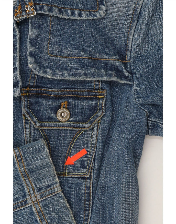 DKNY Womens Denim Jacket UK 14 Medium Blue Cotton Vintage Dkny and Second-Hand Dkny from Messina Hembry 