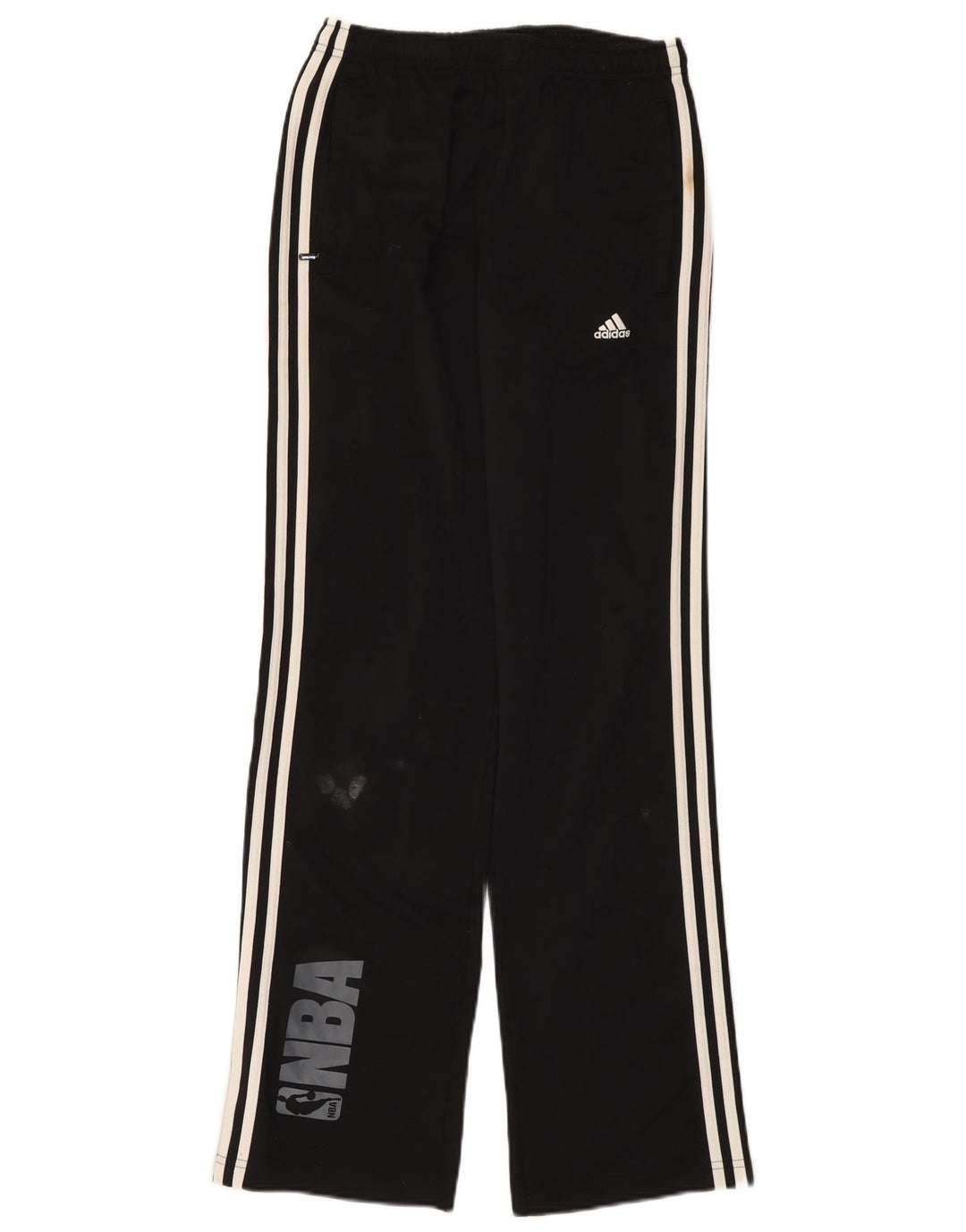 Adidas Mens NBA Tracksuit Trousers Medium Black Polyester