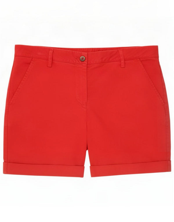 Kappa Womens Perfect Fit Chino Shorts IT 44 Medium W30 Red Cotton