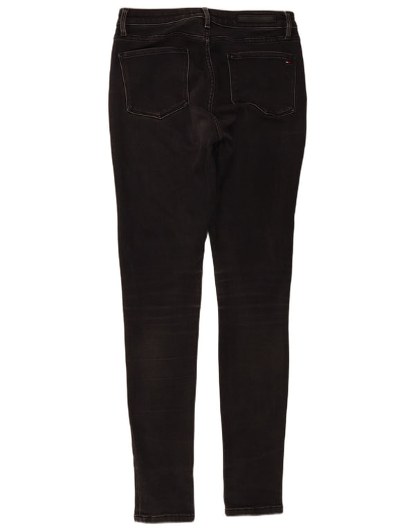 Tommy Hilfiger Womens Stretch Jegging Skinny Jeans W30 L32 Black Cotton