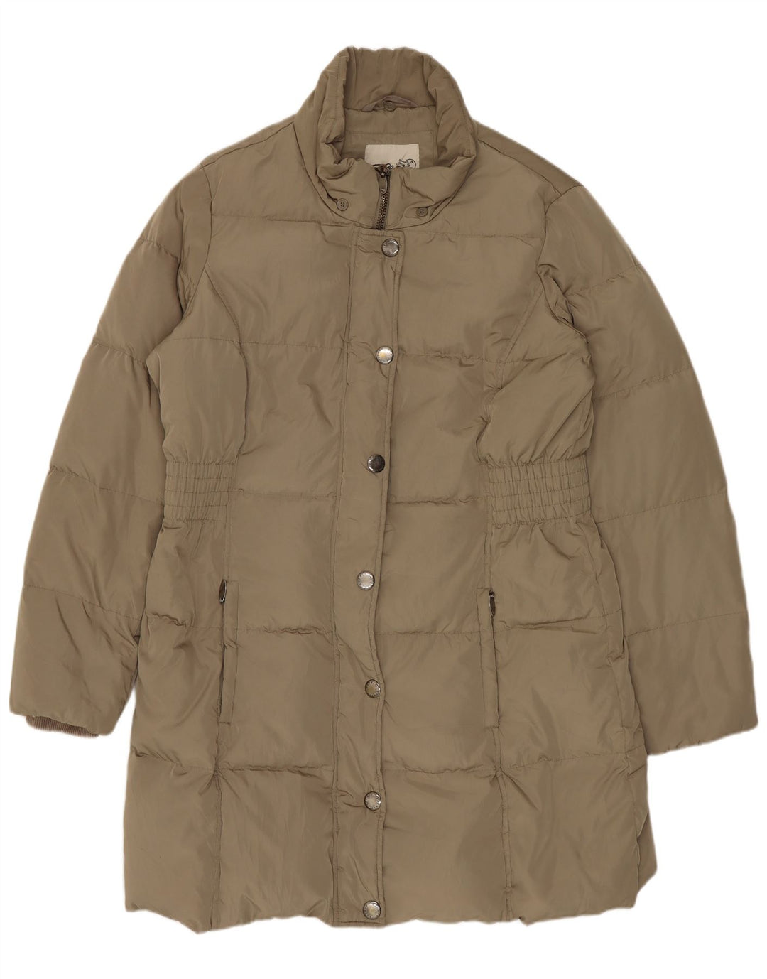 Esprit Womens Padded Coat UK 16 Large Khaki Polyester