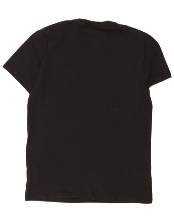 Levi's Mens Slim T-Shirt Top Medium Black Cotton