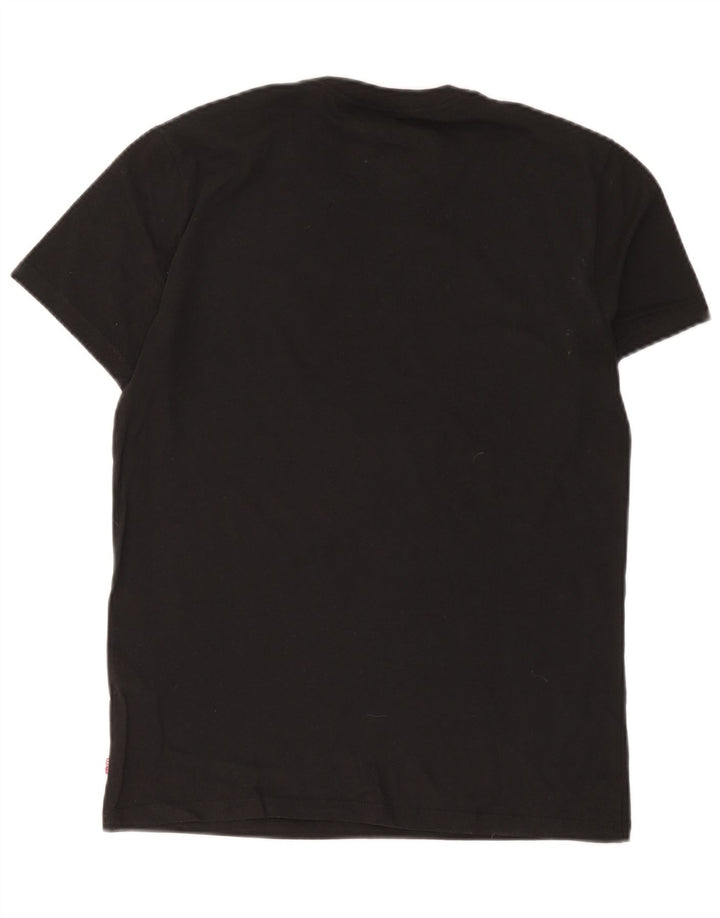 Levi's Mens Slim T-Shirt Top Medium Black Cotton