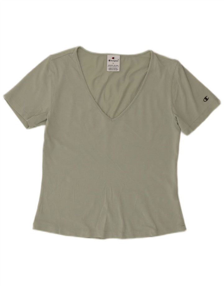Champion Womens T-Shirt Top UK 14 Large Green