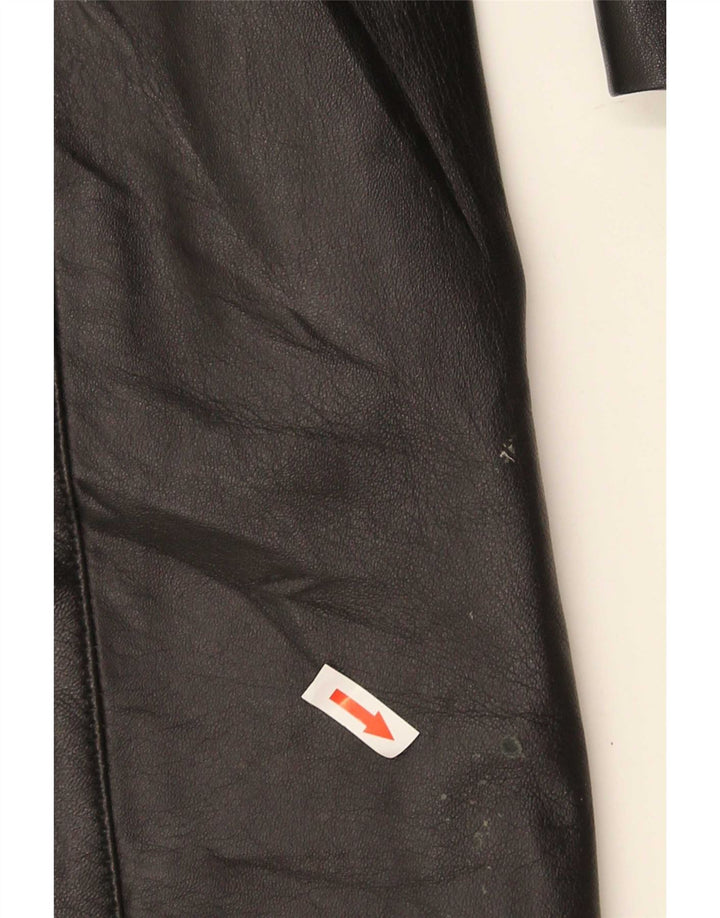 Legendary Jacket 1957 Womens Leather Coat IT 50 XL Black