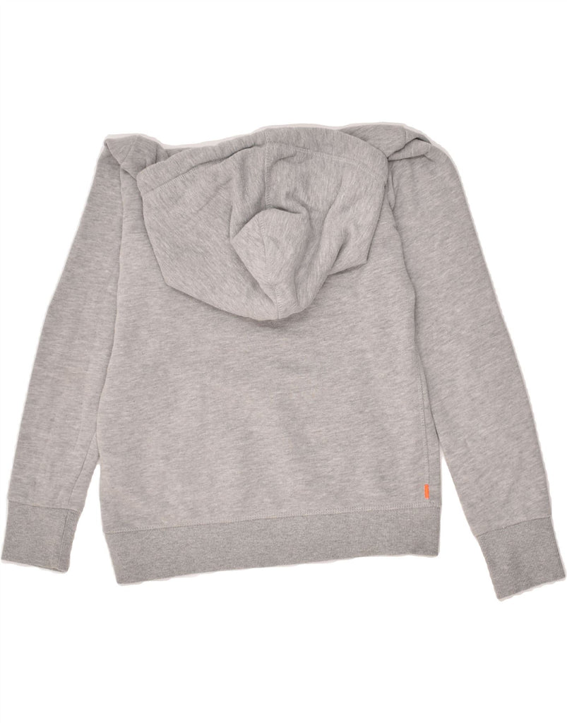 SUPERDRY Womens Graphic Hoodie Jumper UK 10 Small Grey Cotton | Vintage Superdry | Thrift | Second-Hand Superdry | Used Clothing | Messina Hembry 