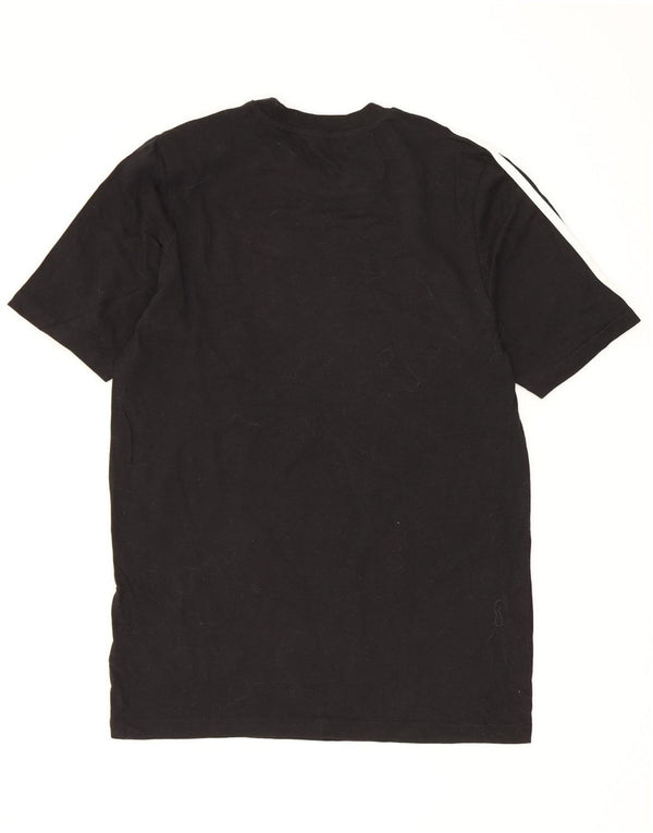 Adidas Boys T-Shirt Top 15-16 Years Black Cotton
