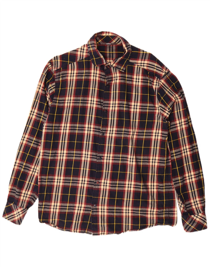 Yukon Mens Flannel Shirt XL Multicoloured Check Cotton