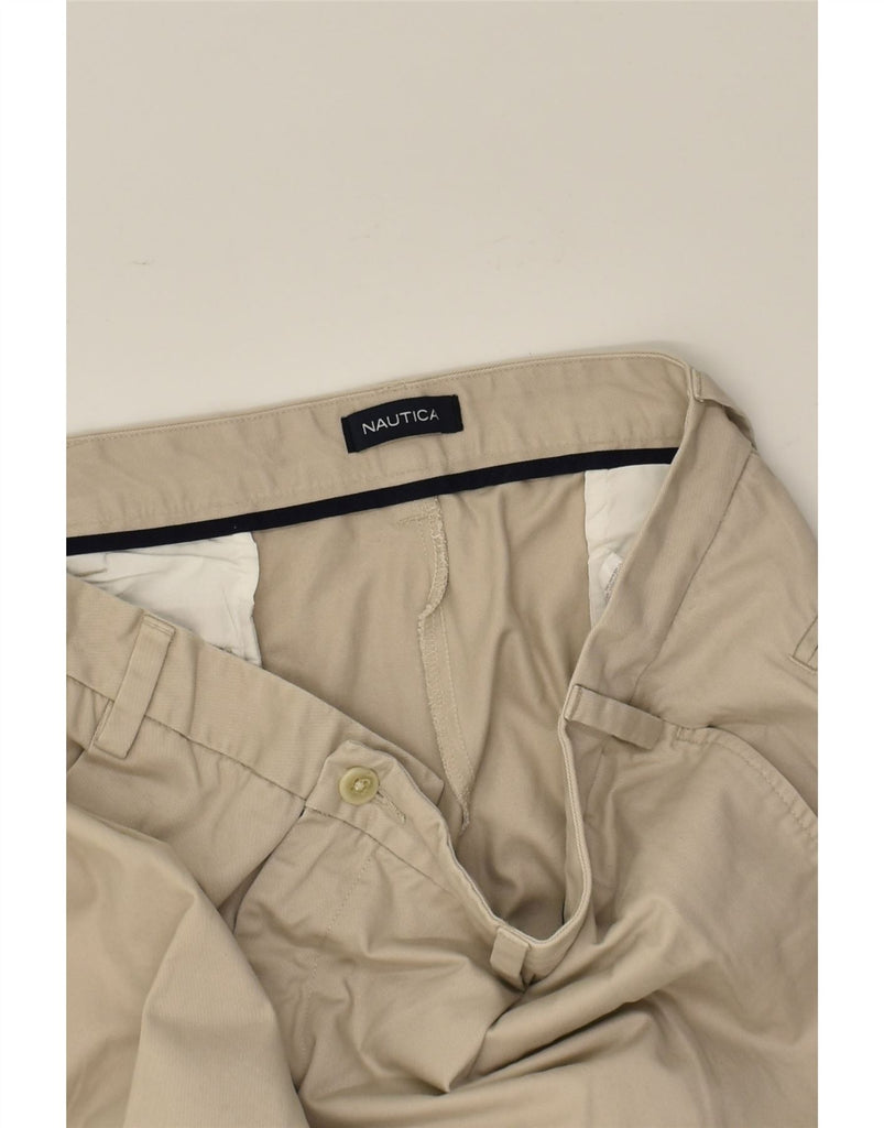 NAUTICA Mens Pegged Casual Trousers W40 L30 Beige Cotton | Vintage Nautica | Thrift | Second-Hand Nautica | Used Clothing | Messina Hembry 