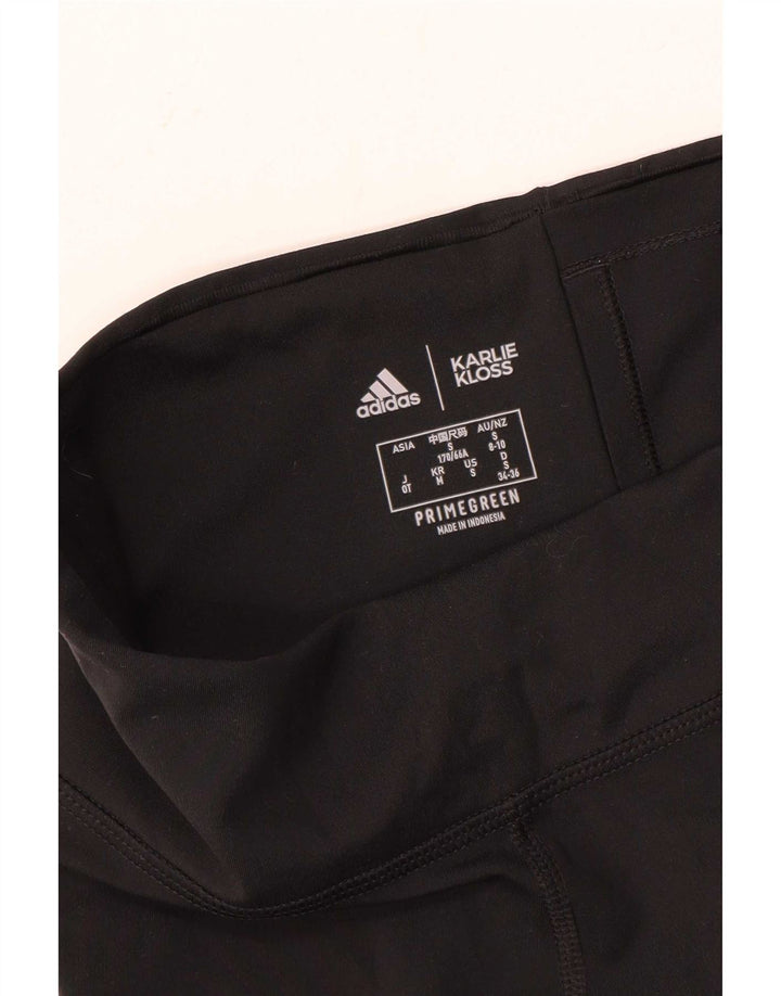 Adidas Womens Graphic Leggings UK 8/10 Small Black