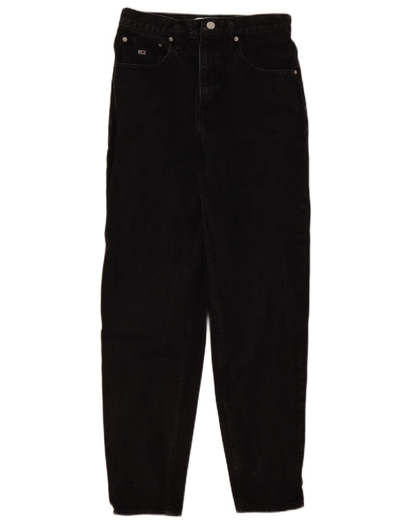 Tommy Hilfiger Womens Tapered Jeans W29 L29 Black Cotton
