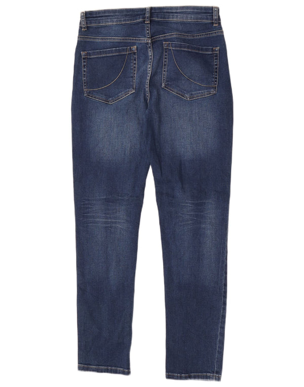 Oasis Womens Boyfriend Slim Jeans UK 10 Small W26 L30 Blue Cotton