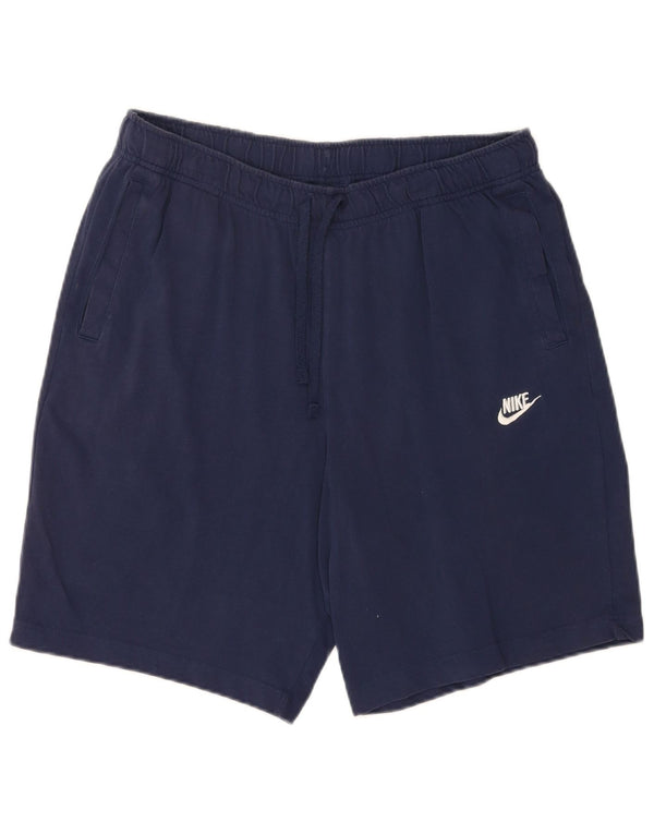 Nike Mens Sport Shorts XL Navy Blue Cotton