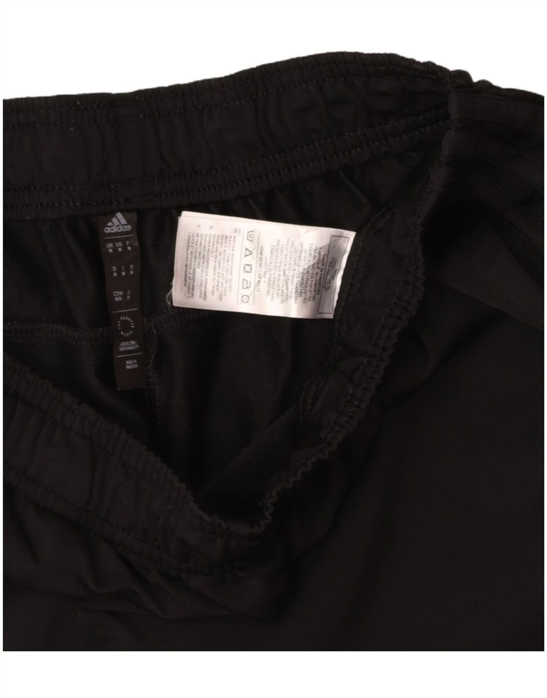 ADIDAS Mens Tracksuit Trousers Medium Black Polyester