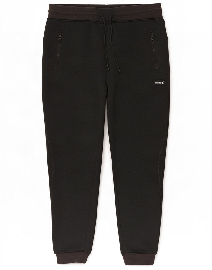 Hurley Mens Crop Tracksuit Trousers Joggers Small Grey Polyester