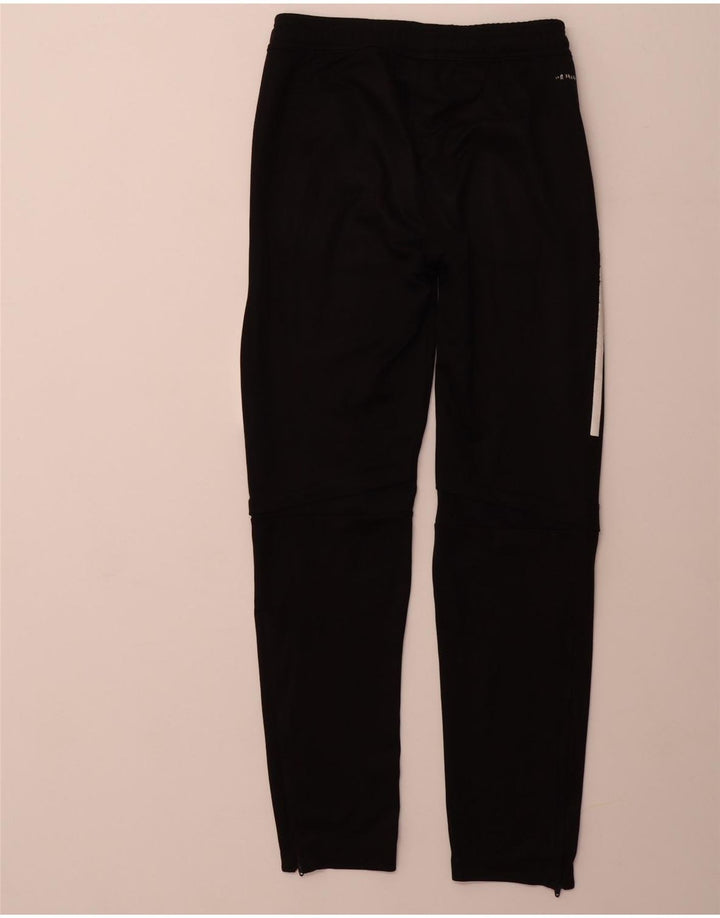 ADIDAS Boys Tracksuit Trousers 13-14 Years  Black Polyester