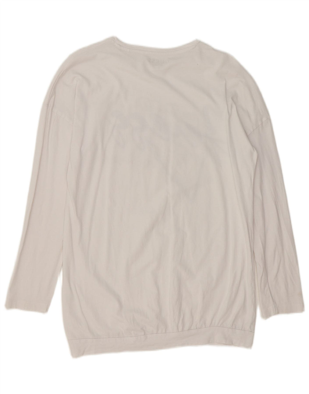 GUESS Boys Graphic Top Long Sleeve 15-16 Years White Cotton