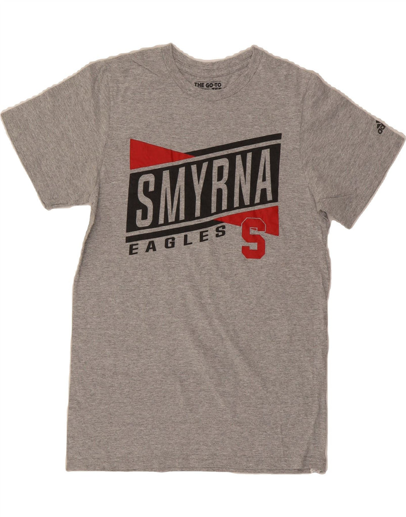 ADIDAS Mens Eagles Graphic T-Shirt Top Small Grey Cotton Vintage Adidas and Second-Hand Adidas from Messina Hembry 