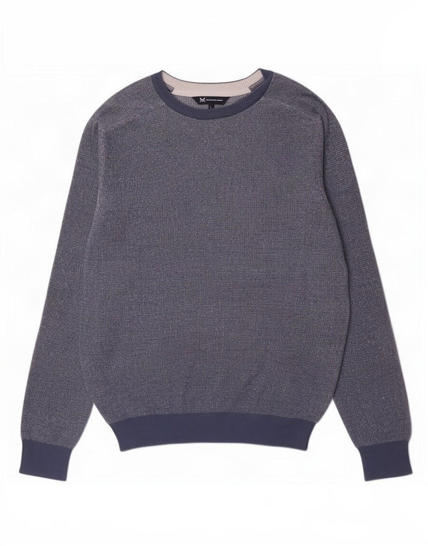 Crew Clothing Mens Crew Neck Jumper Sweater Large Blue Cotton