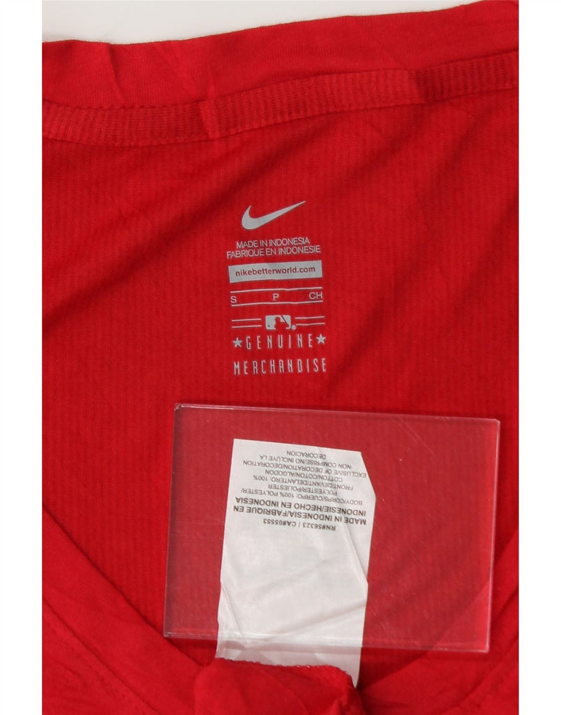 NIKE Womens Cincinnati Reds Graphic T-Shirt Top UK 10 Small Red Polyester Vintage Nike and Second-Hand Nike from Messina Hembry 
