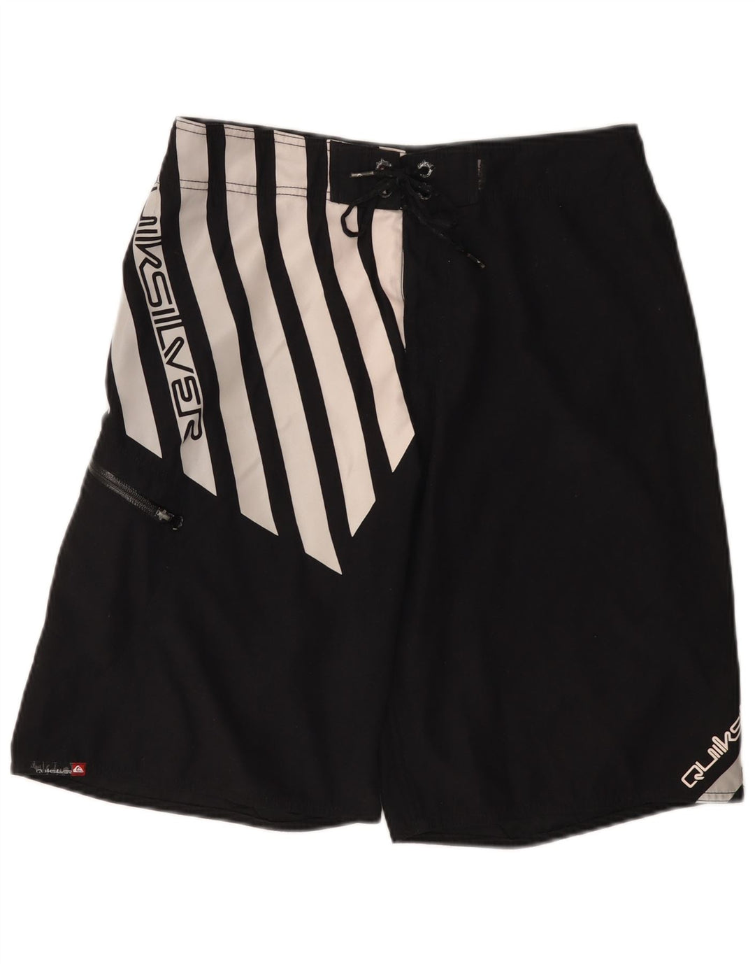 Quiksilver Mens Graphic Swimming Shorts Medium  Black Colourblock Polyester