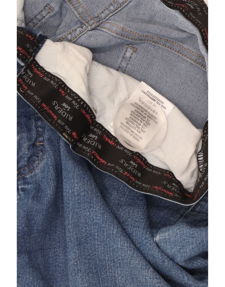 Lee Womens Riders Bermuda Denim Shorts W40 2XL  Blue Cotton