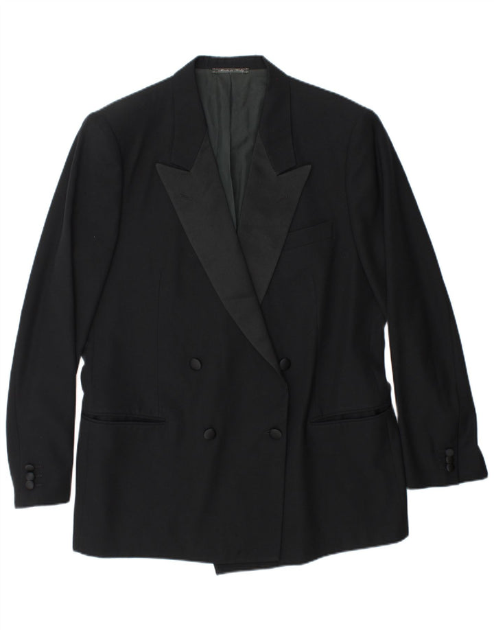 Egon Von Furstenberg Mens UK 40 Large W32 L32 Black Virgin Wool