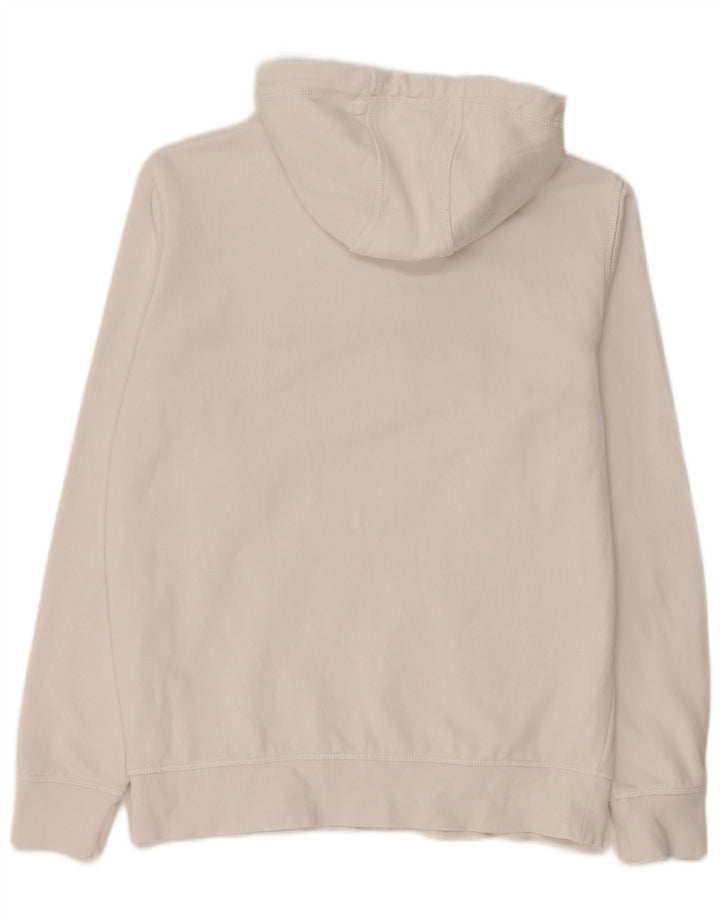 TOMMY HILFIGER Mens Graphic Hoodie Jumper Large White Cotton