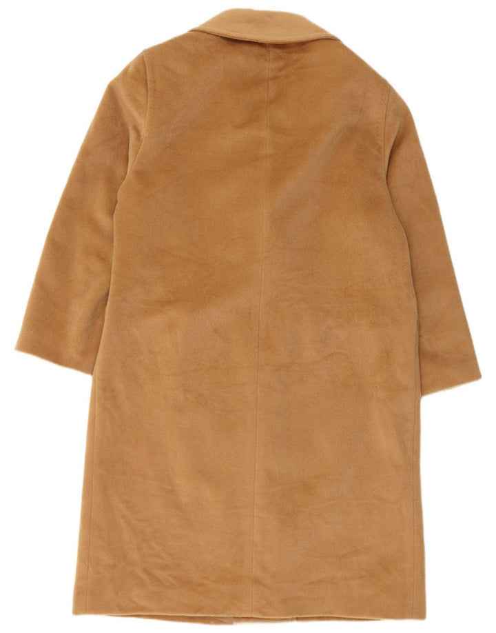 ELENA MIRO Womens Loose Fit Double Breasted Coat UK 16 Large Brown