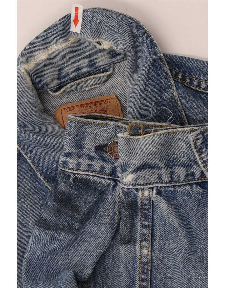 Levi's Boys 70500 Denim Jacket 11-12 Years Large Blue Cotton