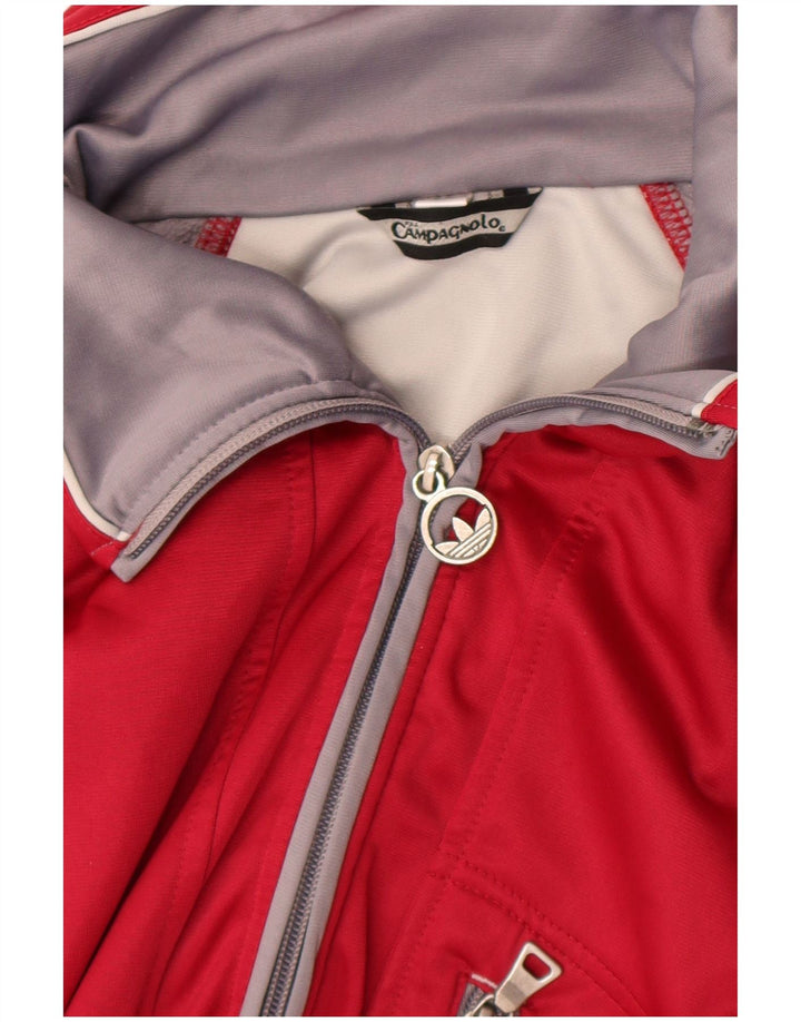 Campagnolo Mens Tracksuit Top Jacket IT 54 XL Red Colourblock Polyester