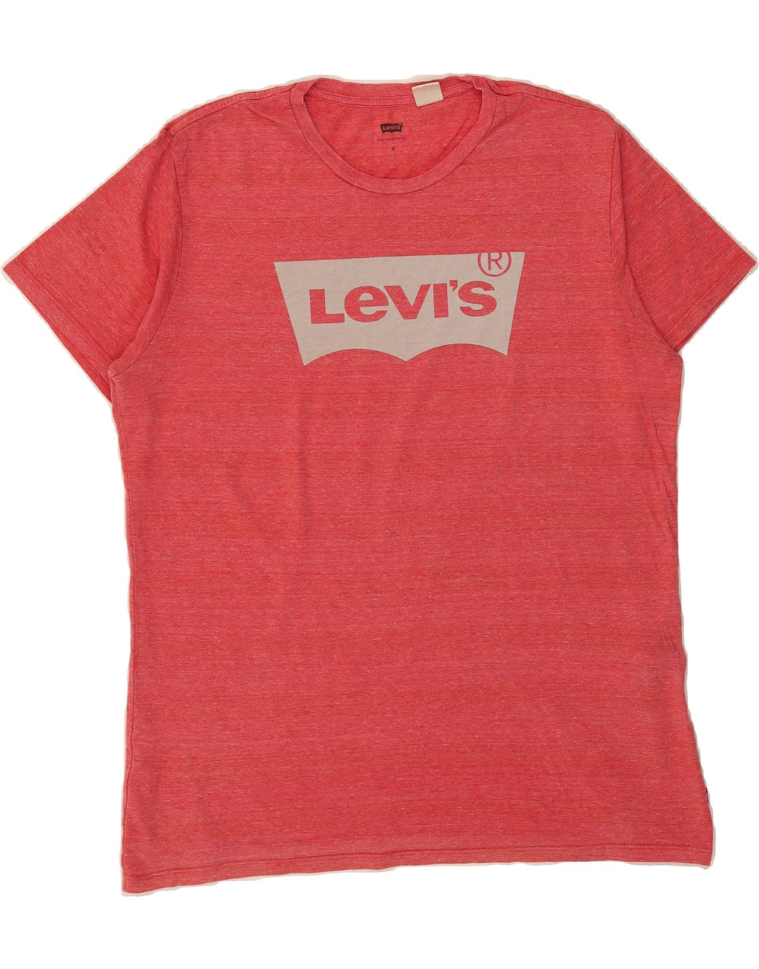LEVI'S Mens Graphic T-Shirt Top Medium Pink Flecked Cotton Vintage Levi's and Second-Hand Levi's from Messina Hembry 