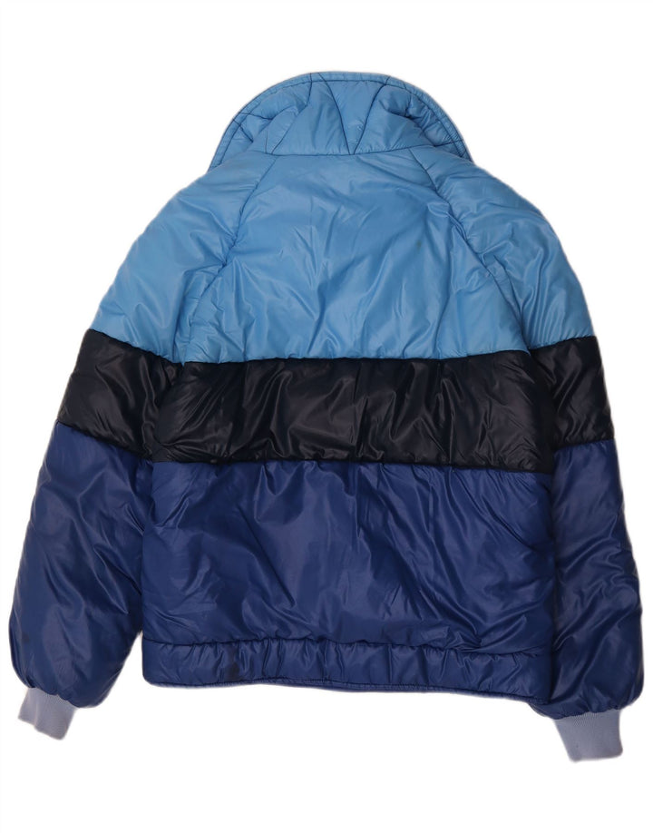 Vintage Mens Padded Jacket IT 54 2XL Multicoloured Colourblock