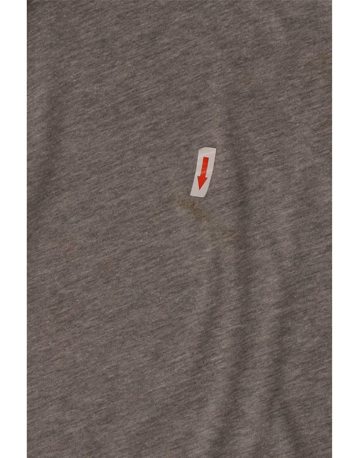 Tommy Hilfiger Mens T-Shirt Top Large Grey Flecked Cotton