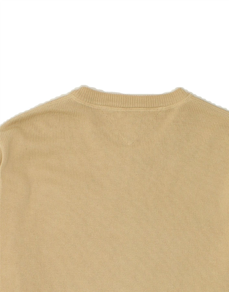 TOMMY HILFIGER Mens Boat Neck Jumper Sweater XL Beige Cotton | Vintage Tommy Hilfiger | Thrift | Second-Hand Tommy Hilfiger | Used Clothing | Messina Hembry 