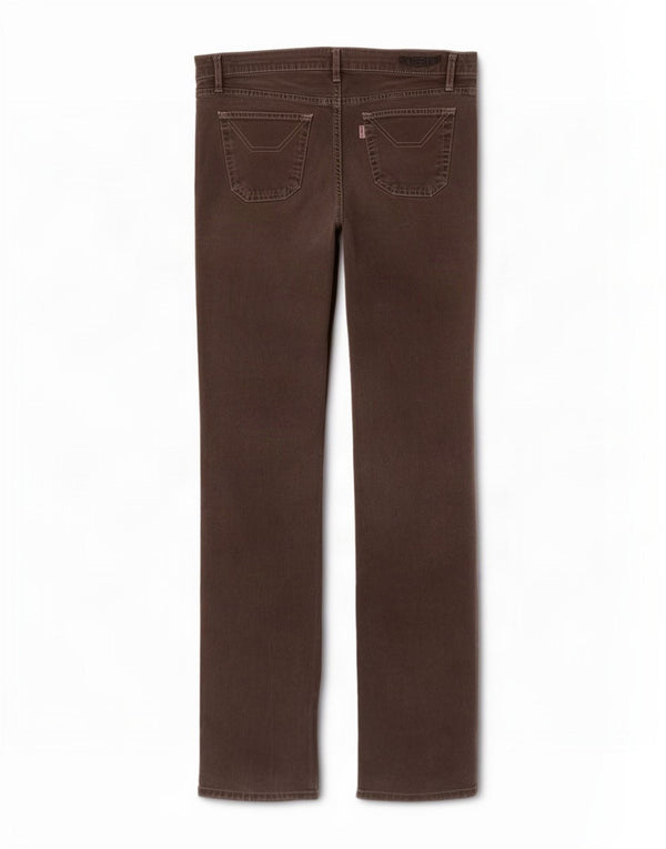 Jeckerson Womens Straight Jeans W29 L32 Brown Cotton