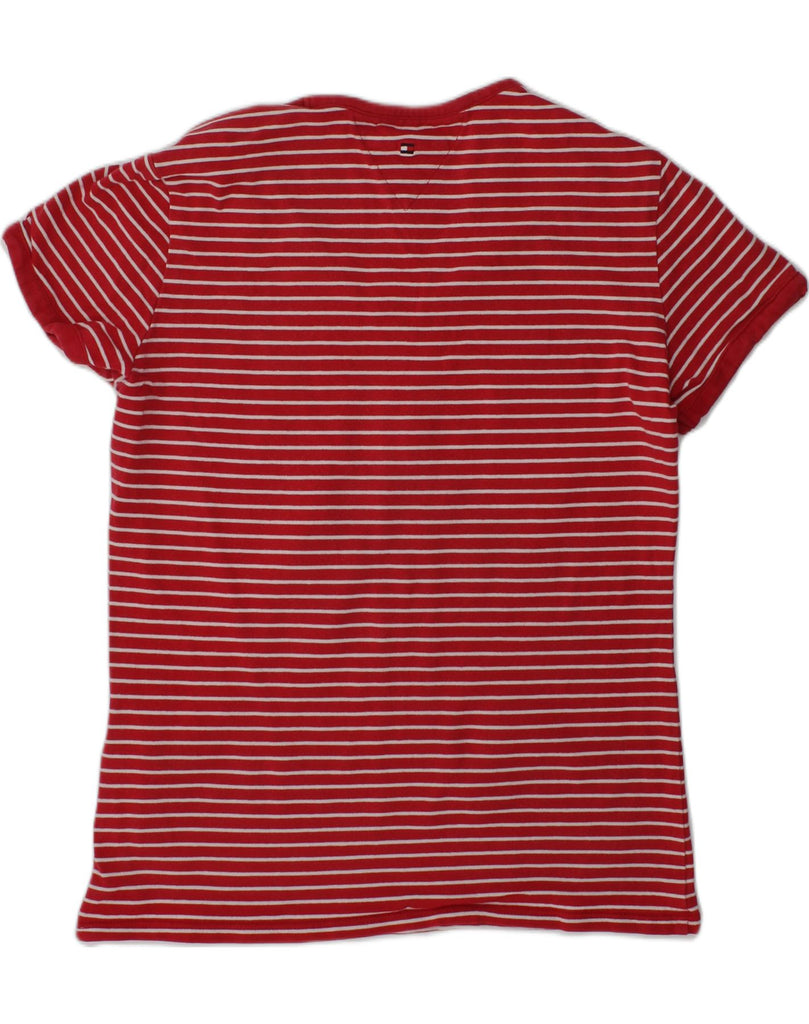 TOMMY HILFIGER Girls T-Shirt Top 11-12 Years Red Striped Cotton | Vintage Tommy Hilfiger | Thrift | Second-Hand Tommy Hilfiger | Used Clothing | Messina Hembry 