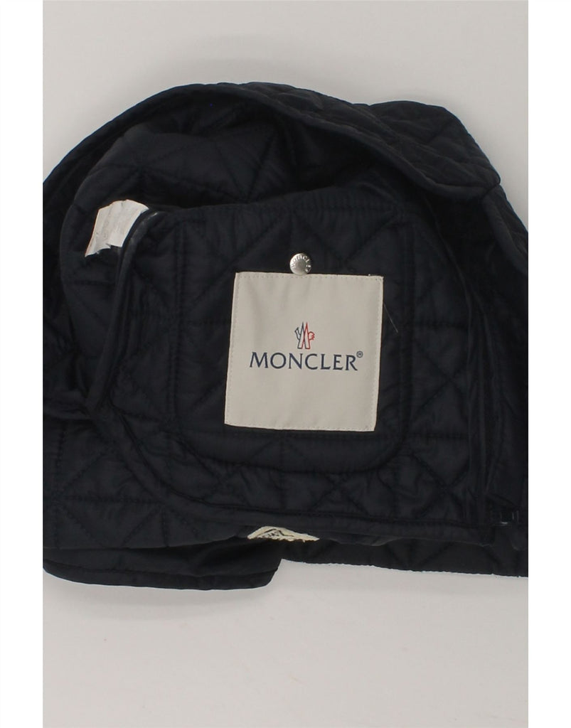 MONCLER Baby Boys Quilted Jacket 9-12 Months Navy Blue Polyamide | Vintage Moncler | Thrift | Second-Hand Moncler | Used Clothing | Messina Hembry 