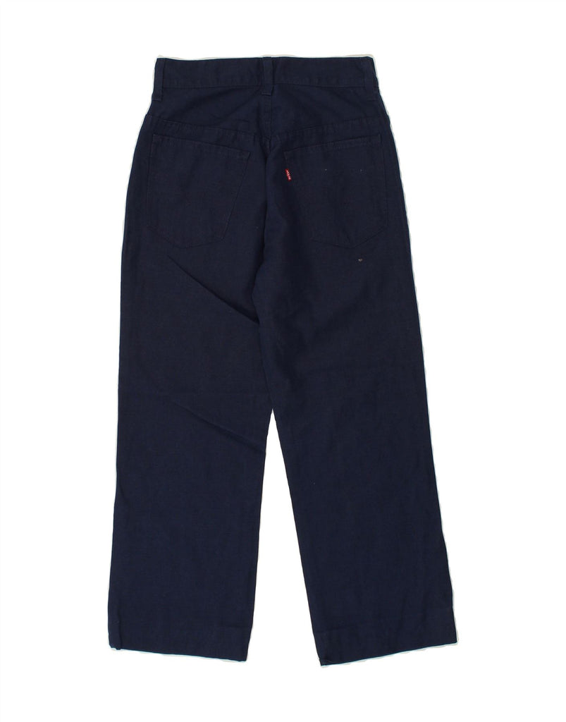 LEVI'S Boys Straight Casual Trousers 11-12 Years W27 L23 Navy Blue Cotton | Vintage Levi's | Thrift | Second-Hand Levi's | Used Clothing | Messina Hembry 