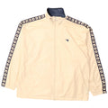 Diadora Womens Oversized Graphic Tracksuit Top Jacket UK 14 Large Beige