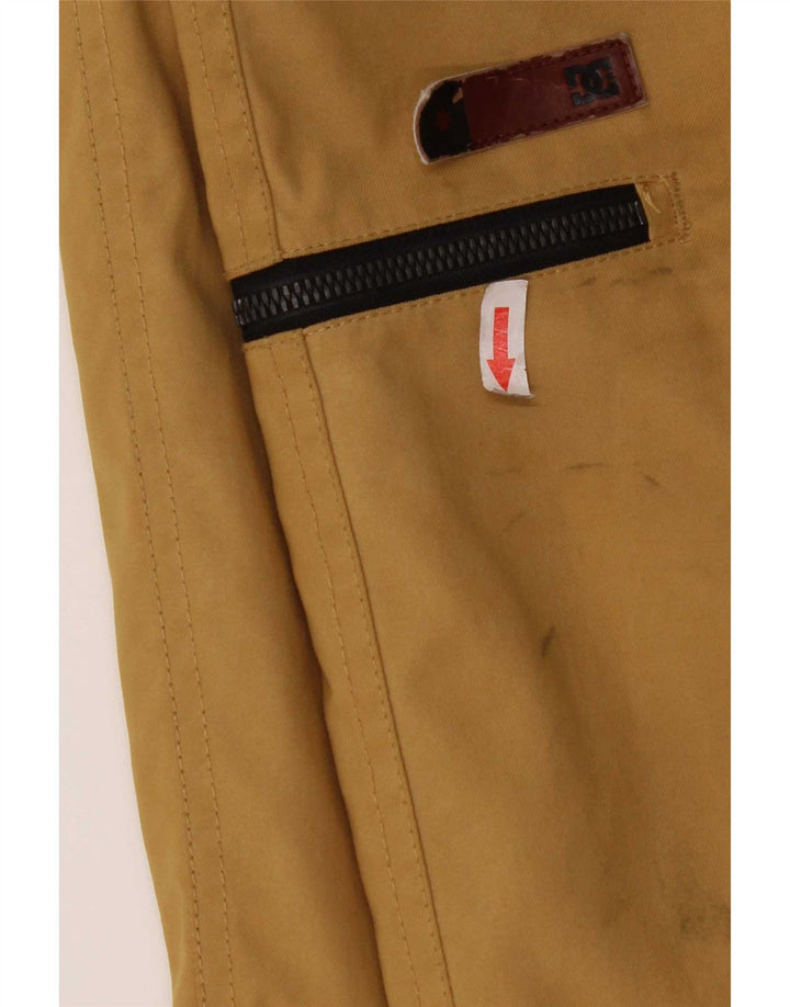 DC Womens Cargo Ski Trousers UK 10 Small Beige Nylon